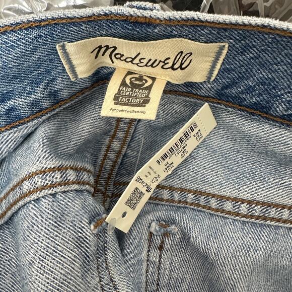 Madewell The 90s Straight Jean Revoir Wash Blue Relaxed High Rise US 28 NWT. - Picture 13 of 16